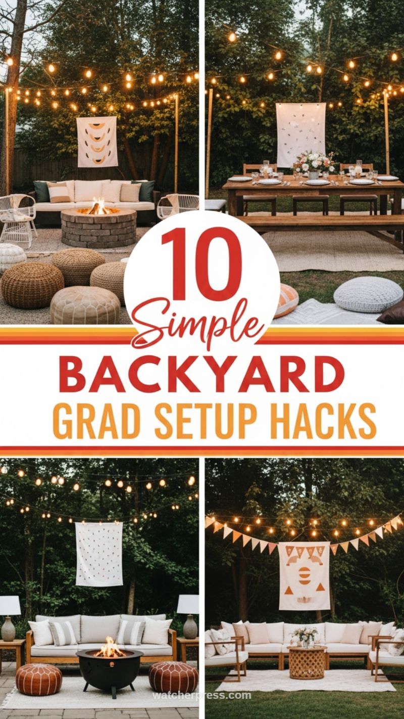 20. Outdoor Setup Potential: 10 Simple Backyard Grad Setup Hacks