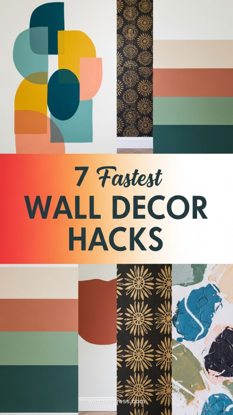 20. Quick High-Impact Contrast (Fastest Wall Decor Hacks)