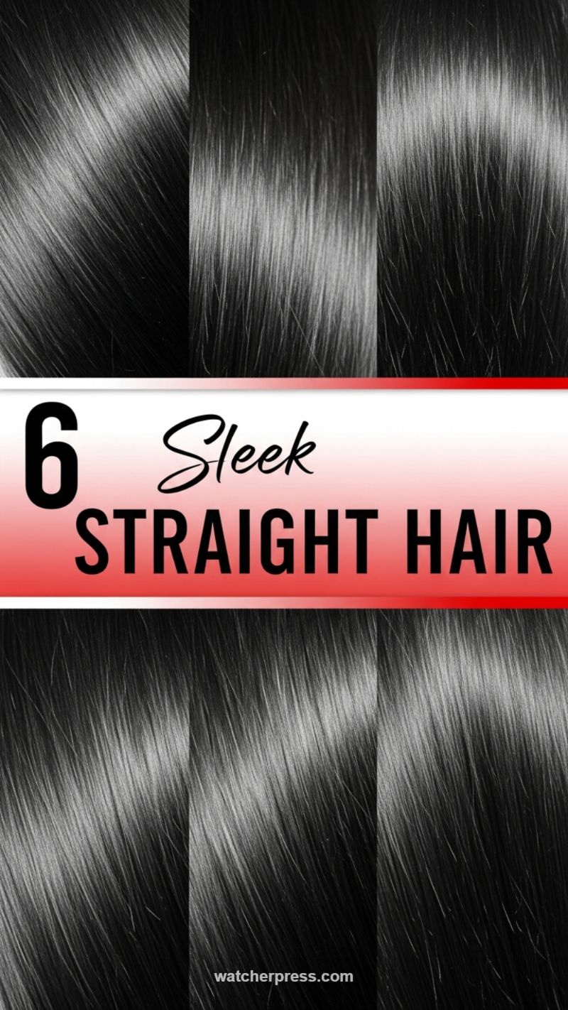 20. Sleek, High-Shine Straight Hair (6 Sleek Straight Hair)