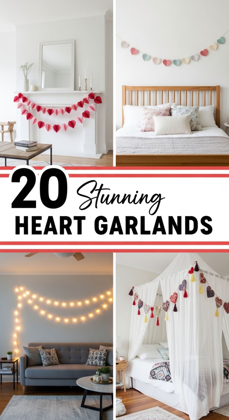 20 Stunning Heart Garlands