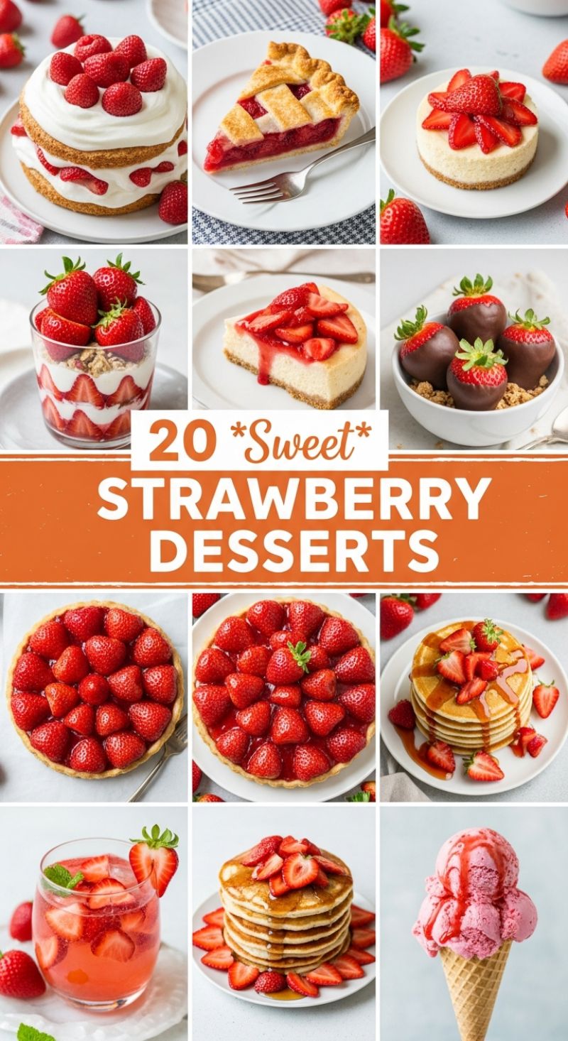 20 Sweet Strawberry Desserts