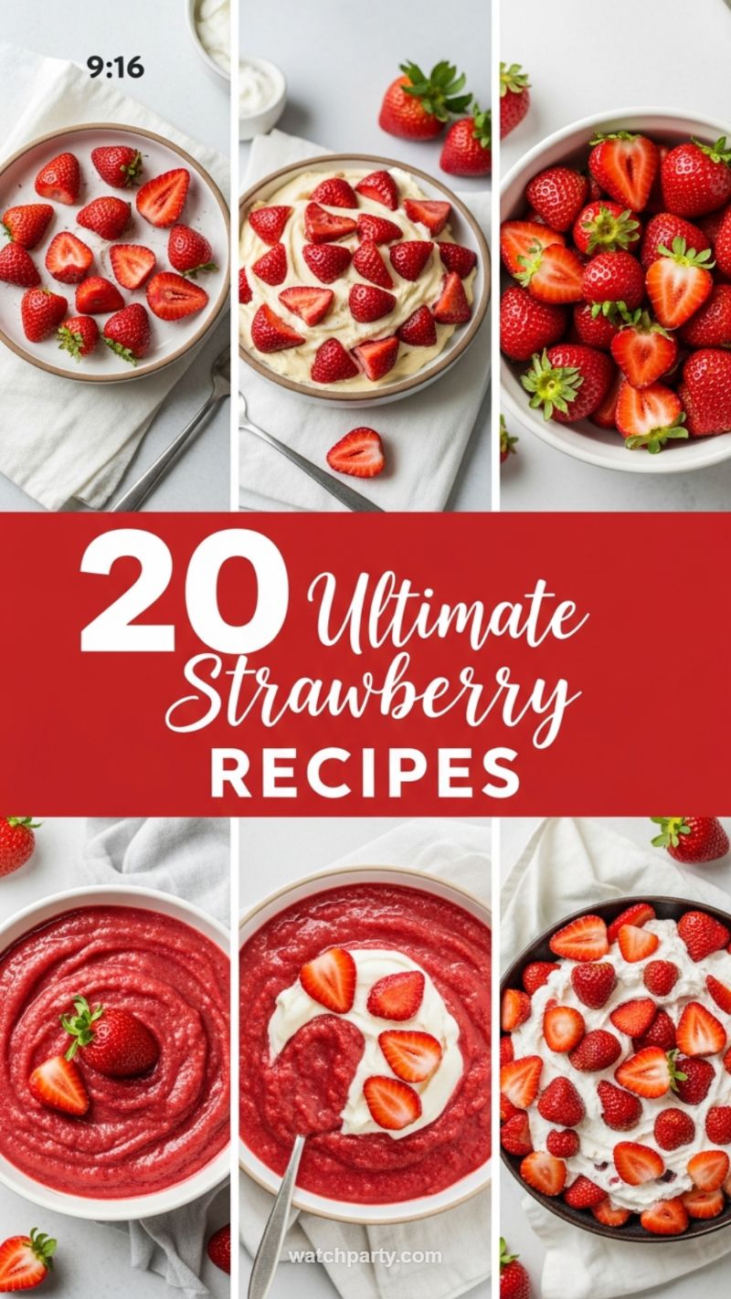 20 Ultimate Strawberry Recipes: Strawberry Compote and Cream