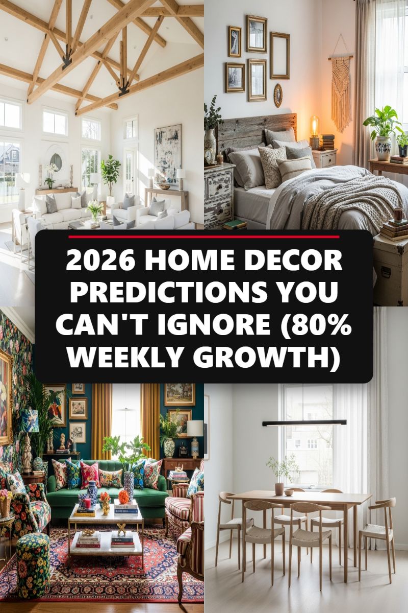2026 HOME DECOR PREDICTIONS YOU CAN'T IGNORE (80% WEEKLY GROWTH)