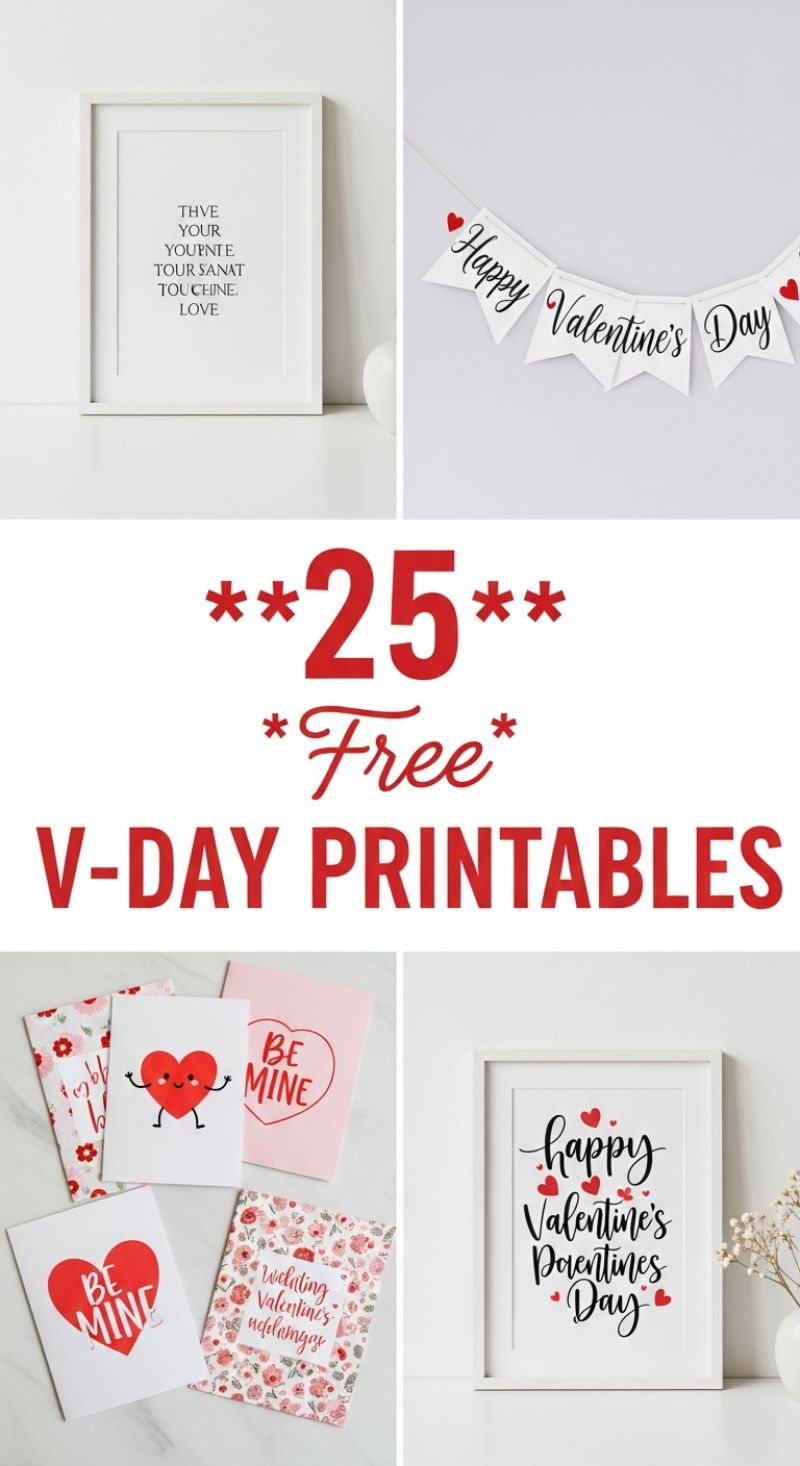 25 Free V-Day Printables