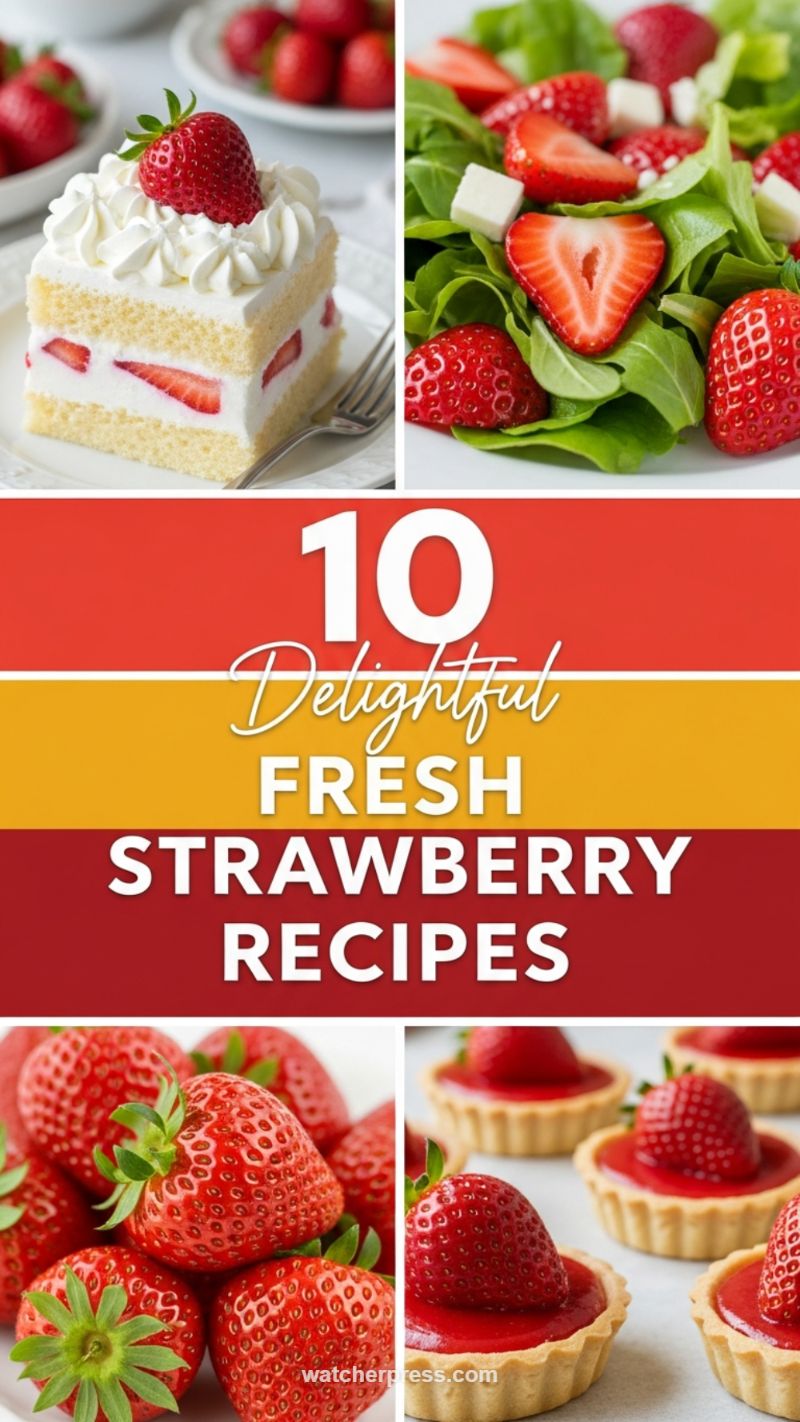 3. 10 Delightful Fresh Strawberry Recipes