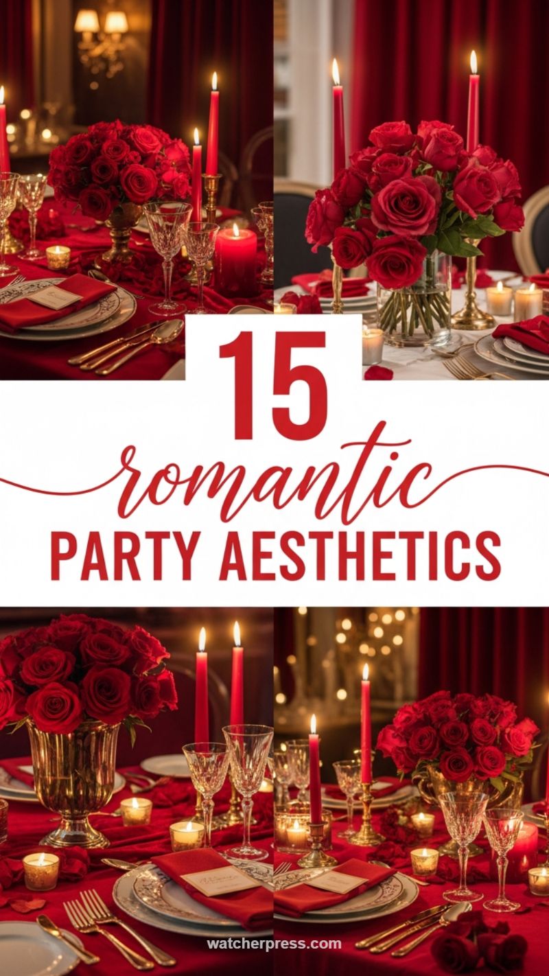 3. Achieving a Romantic Dinner Aesthetic with Candles and Roses