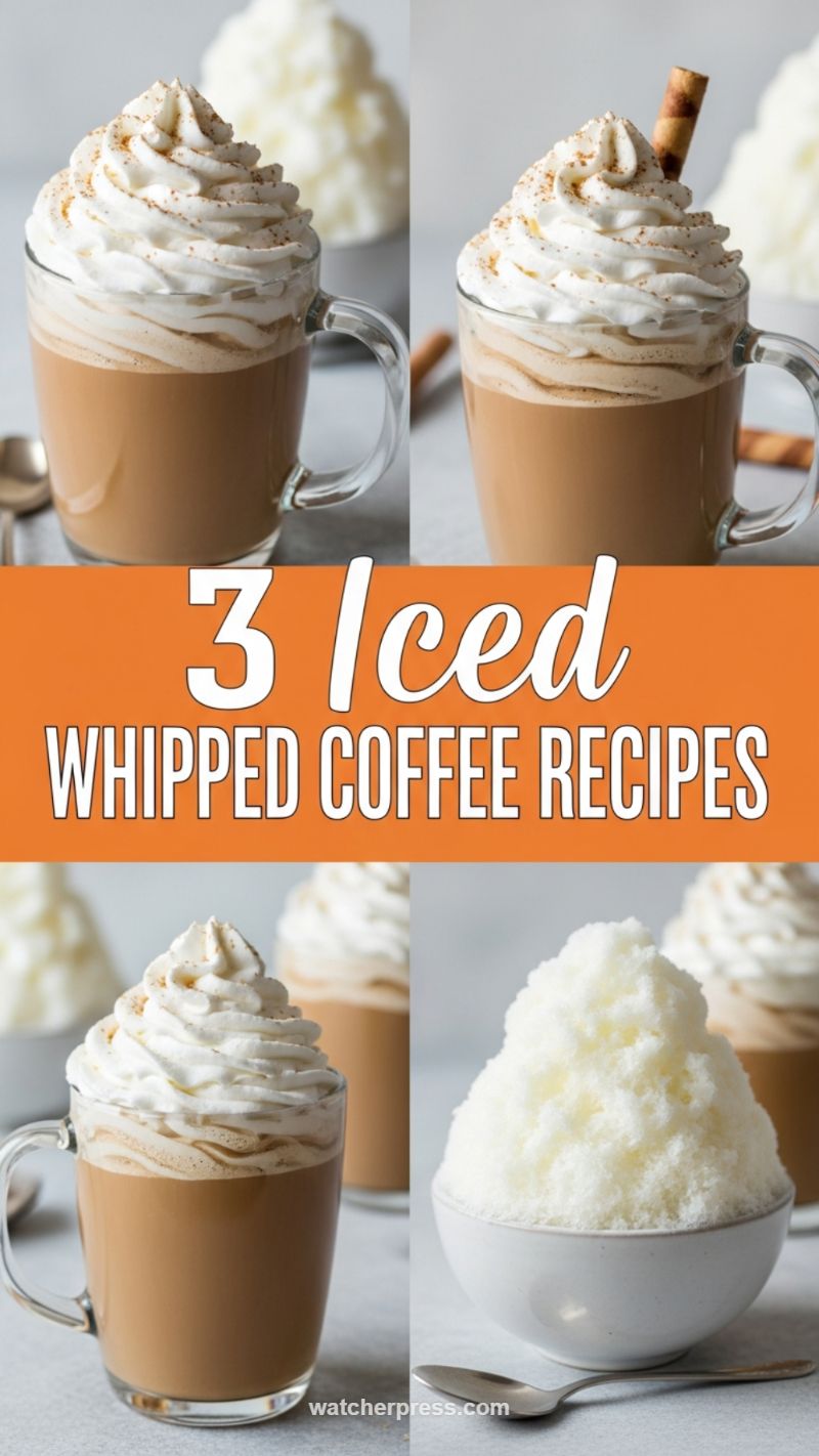3 Iced Whipped Coffee Recipes (The Viral Dalgona Trend)