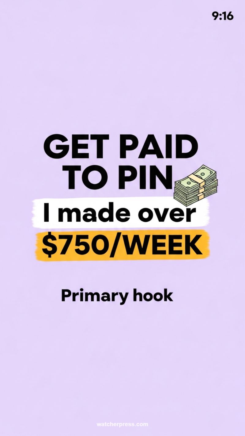 3. Pinterest Pinning Side Hustle ($750/Week)