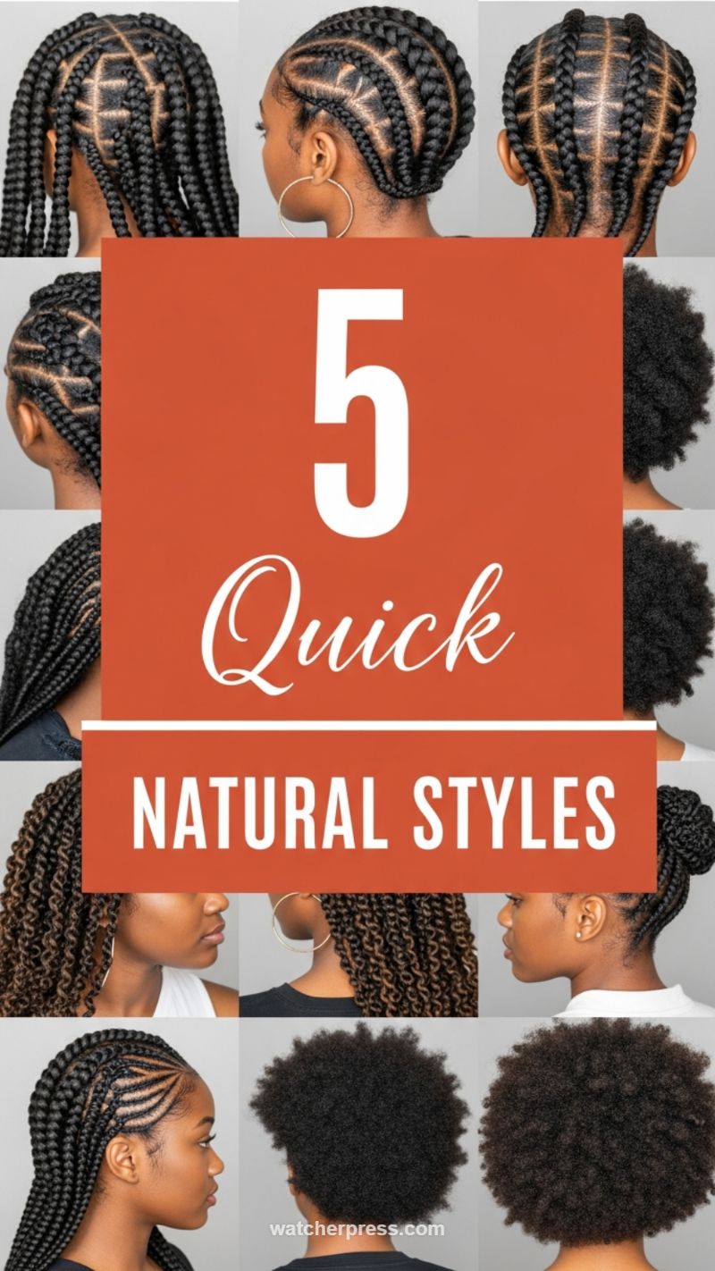 3. Quick & Structured Natural Styles (5 Quick Styles)