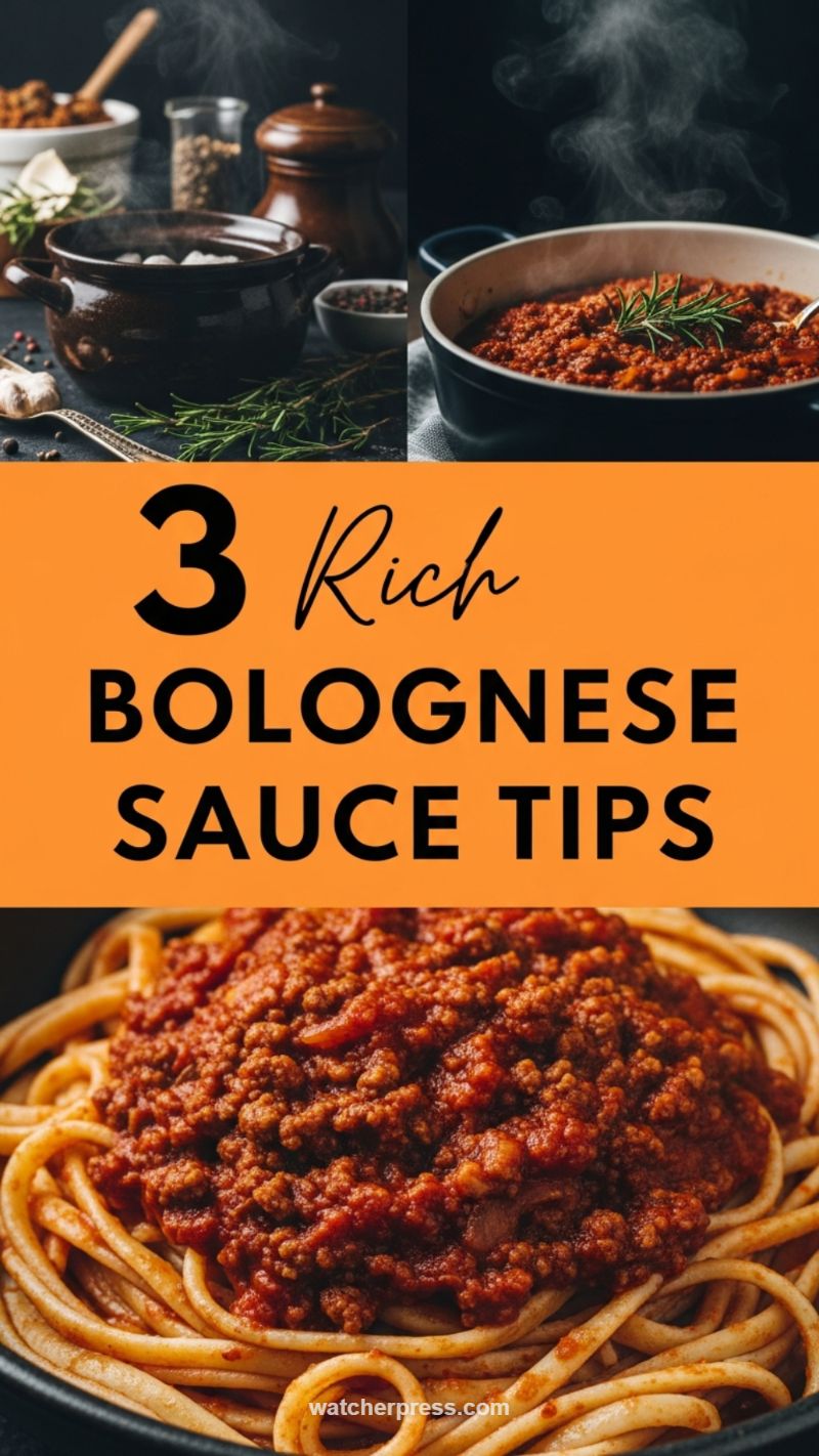3 Rich Bolognese Sauce Tips for Maximum Flavor