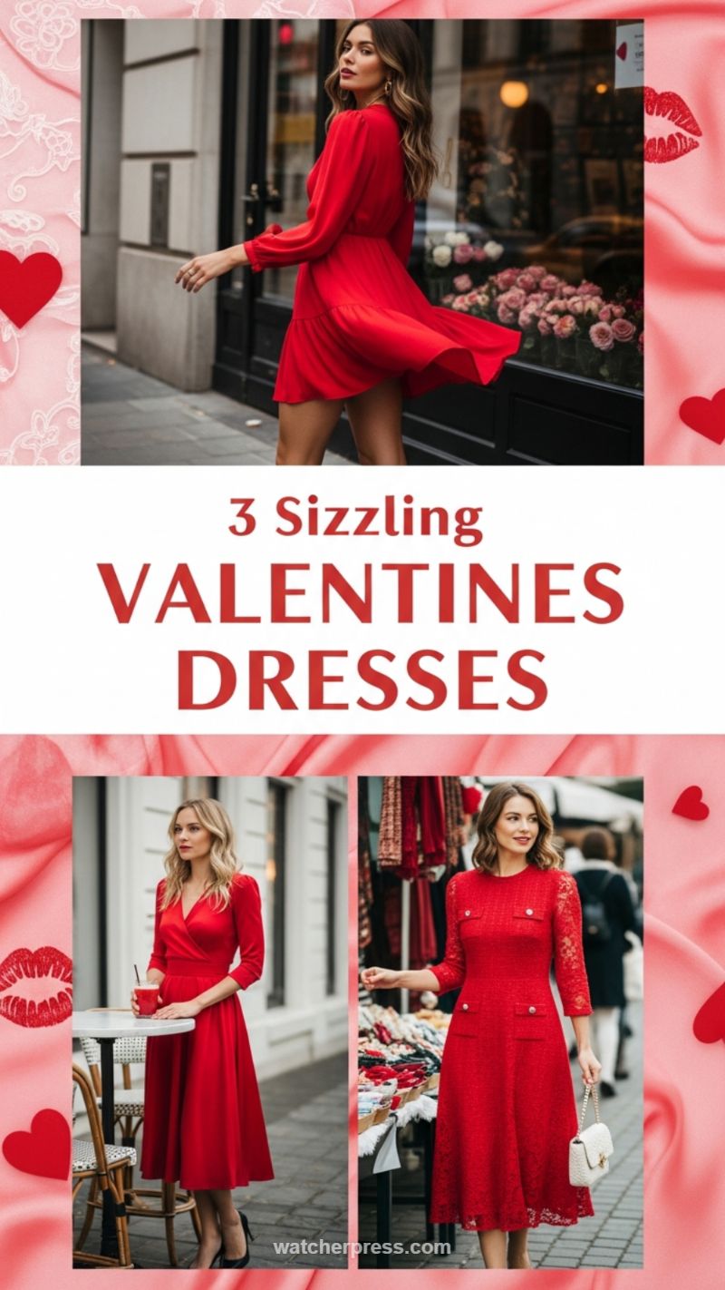 3 Sizzling Valentine's Dresses in Radiant Red