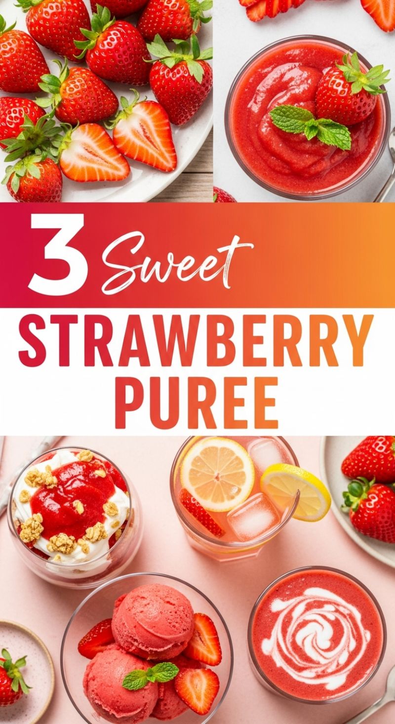 3 Sweet Strawberry Puree