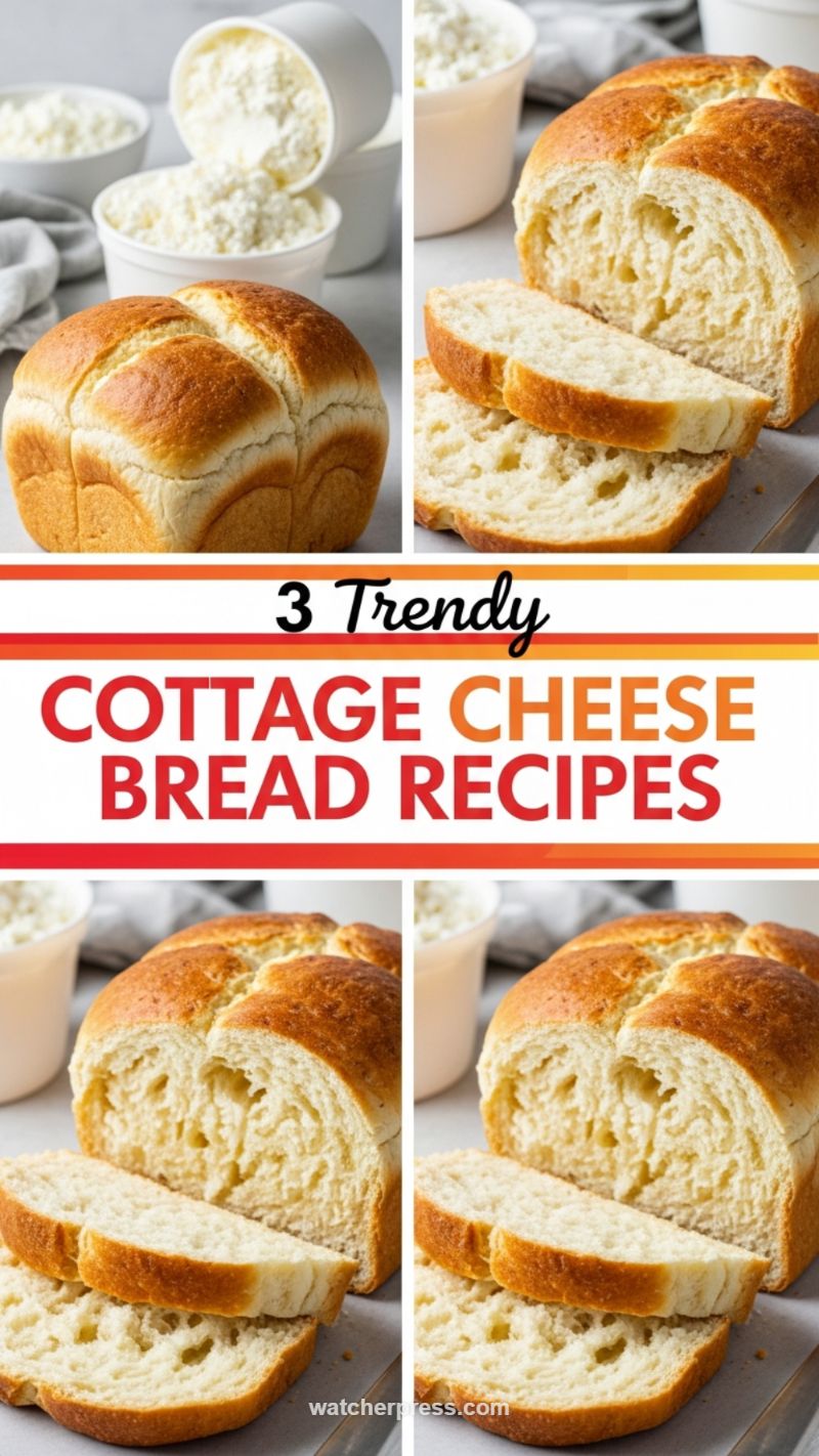 3 Trendy Cottage Cheese Bread Recipes (The Protein Baking Hack)
