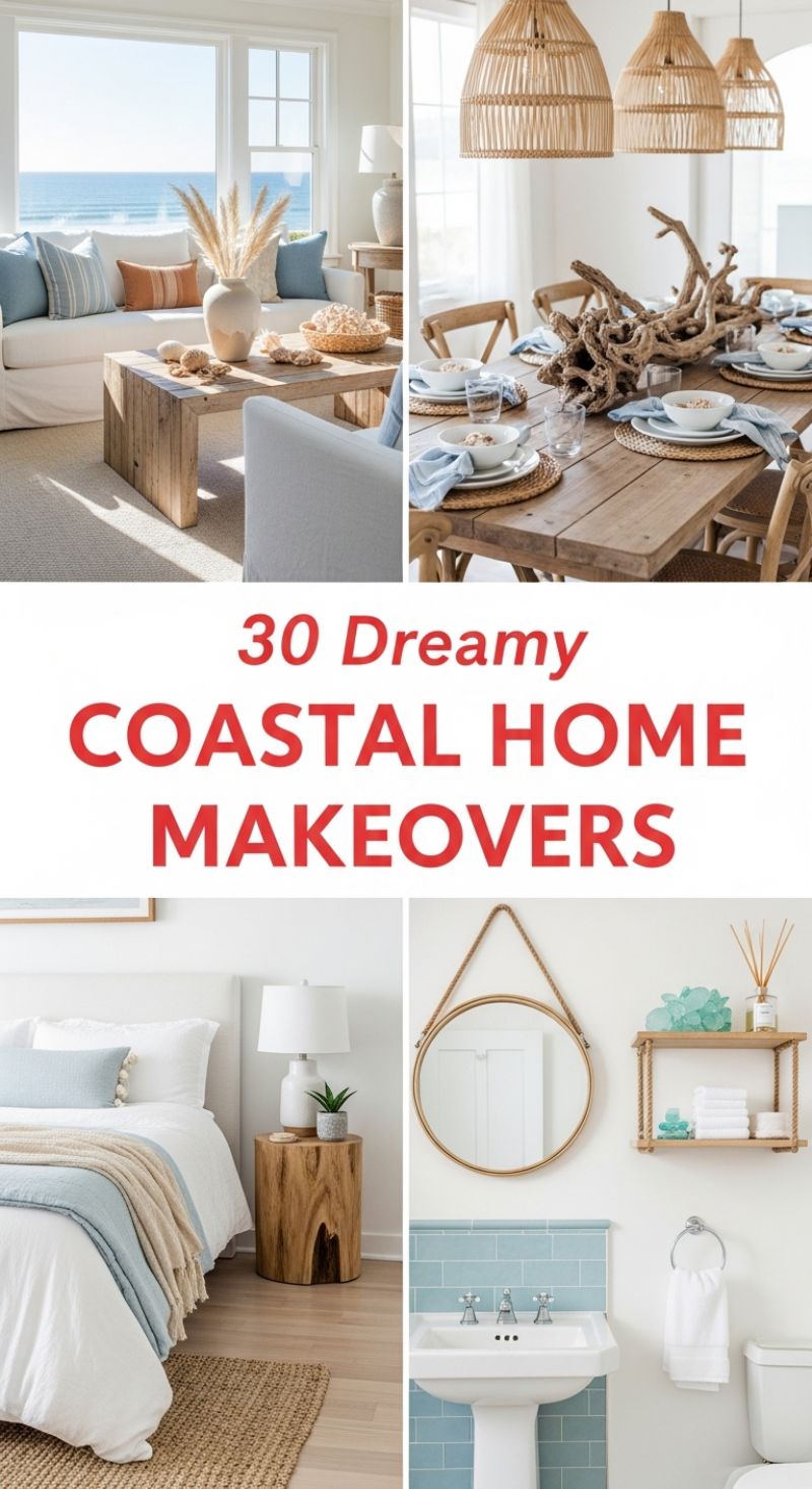 30 Dreamy COASTAL HOME MAKEOVERS