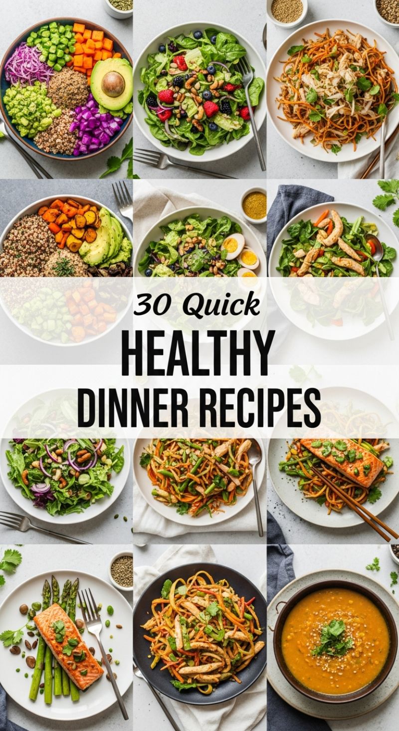 30 Quick HEALTHY DINNER RECIPES