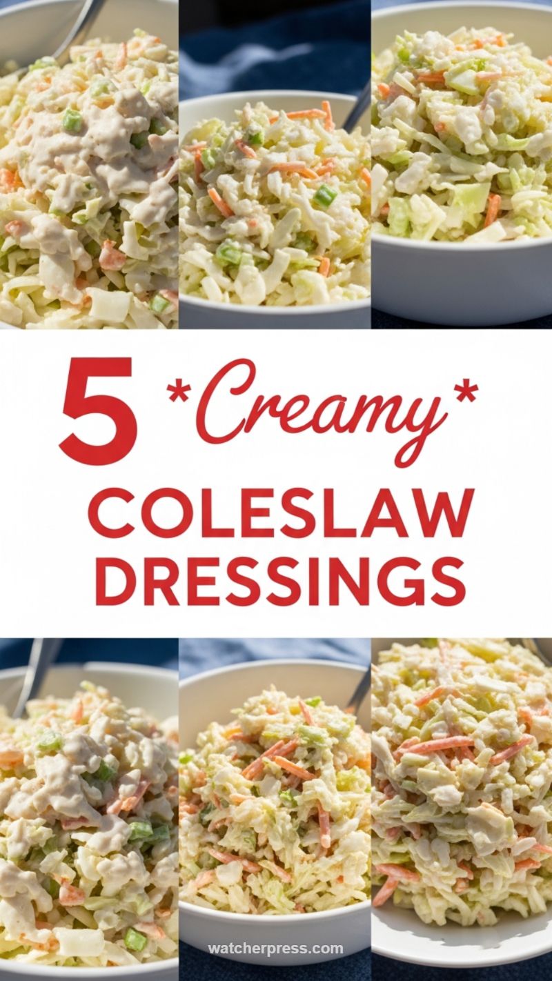 4. 5-Ingredient Classic Creamy Coleslaw Dressing
