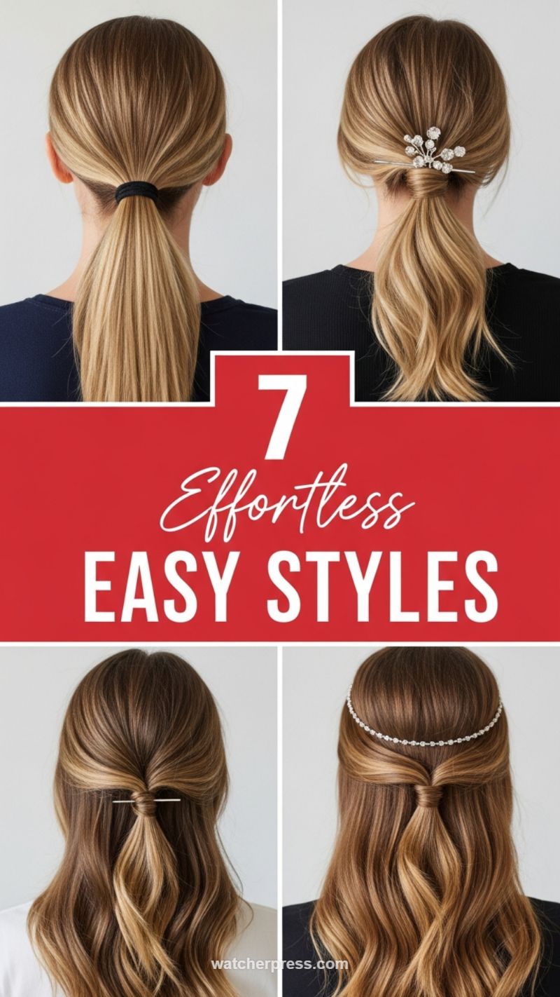 50+ Viral Haircuts: The Ultimate Style Guide for Every Length (Short, Curly, Updos & More) 4. 7 Effortless Easy Styles for Daily Wear