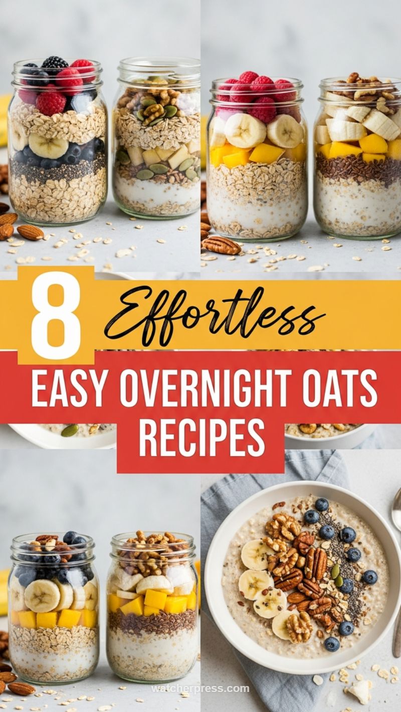 4. 8 Effortless Easy Overnight Oats Recipes