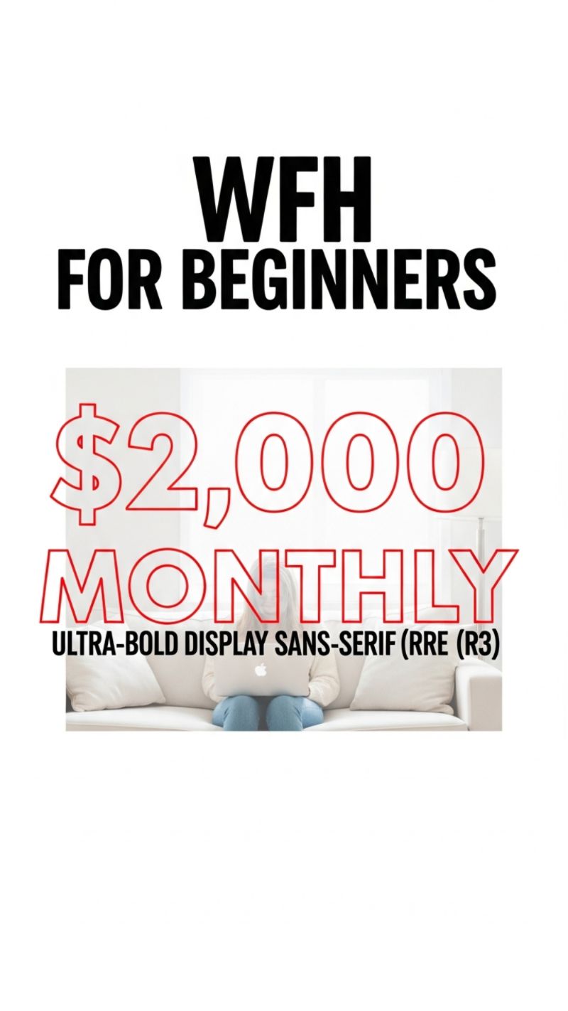 4. Beginner WFH Jobs Earning $2,000/Month
