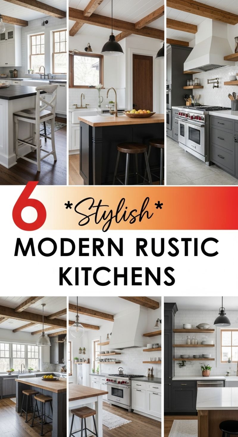 4. Contemporary Rustic with a Gray Embrace