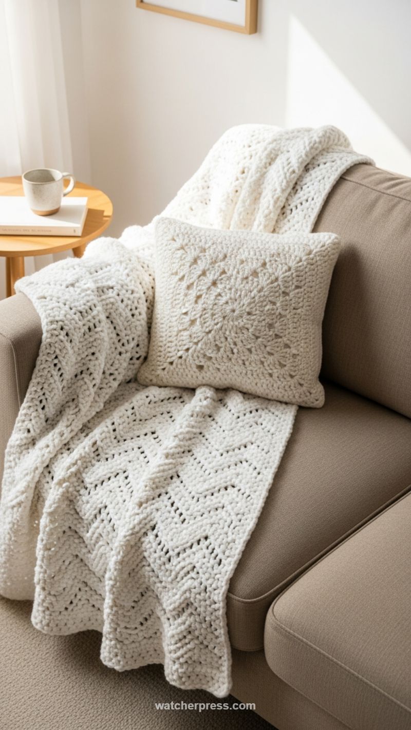 4. Enhancing Cozy Ambiance with Textural Throws
