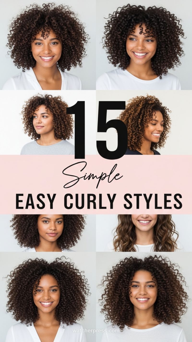 4. Simple Voluminous Curly Styles (15 Easy Curly Styles)