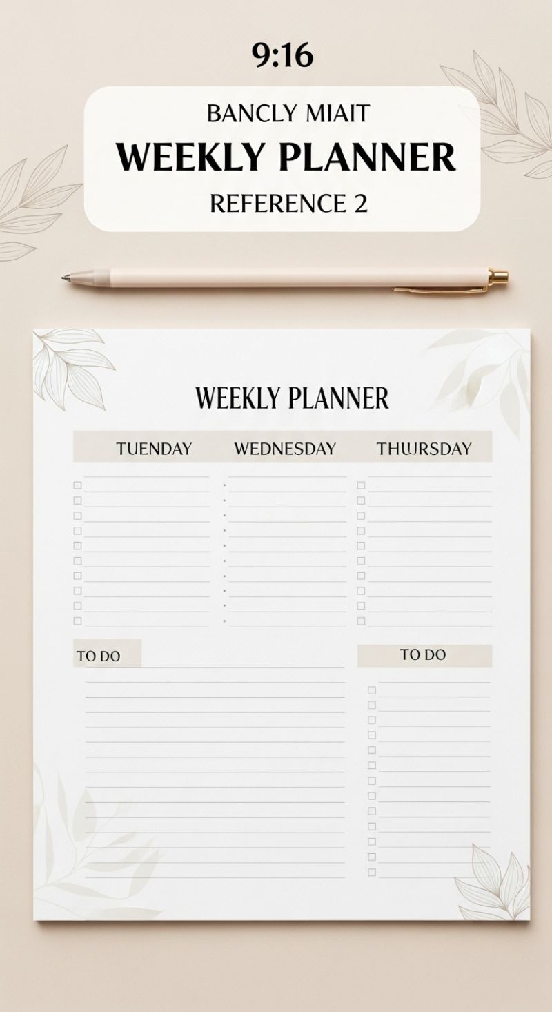 4. Streamline Your Week with a Dedicated Weekly Planner