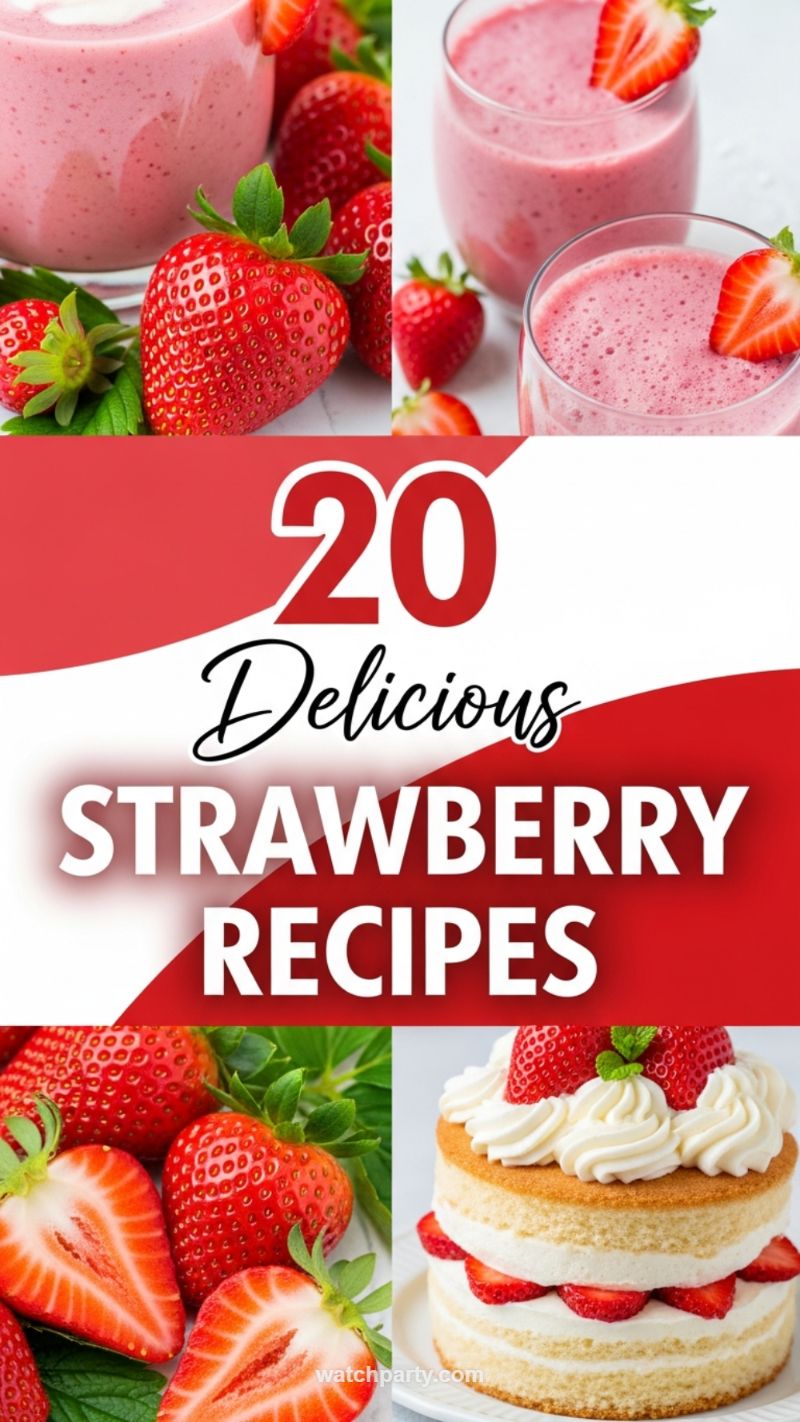 4. Summer Sweetness: 20 Delicious Strawberry Recipes