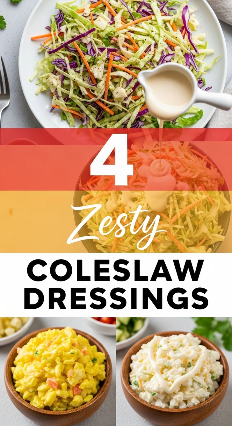 4 Zesty COLESLAW DRESSINGS