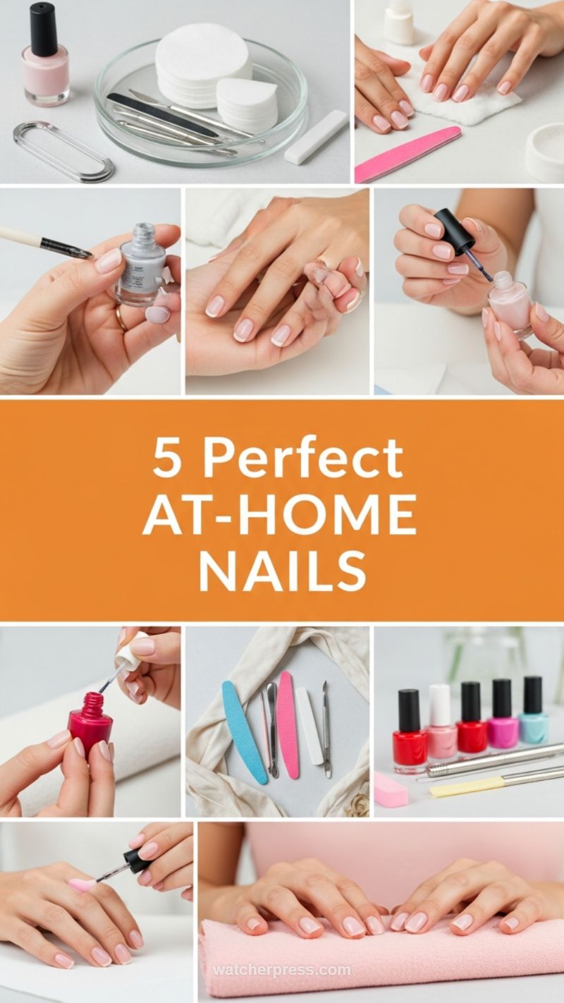 5. 5 Perfect At-Home Nails