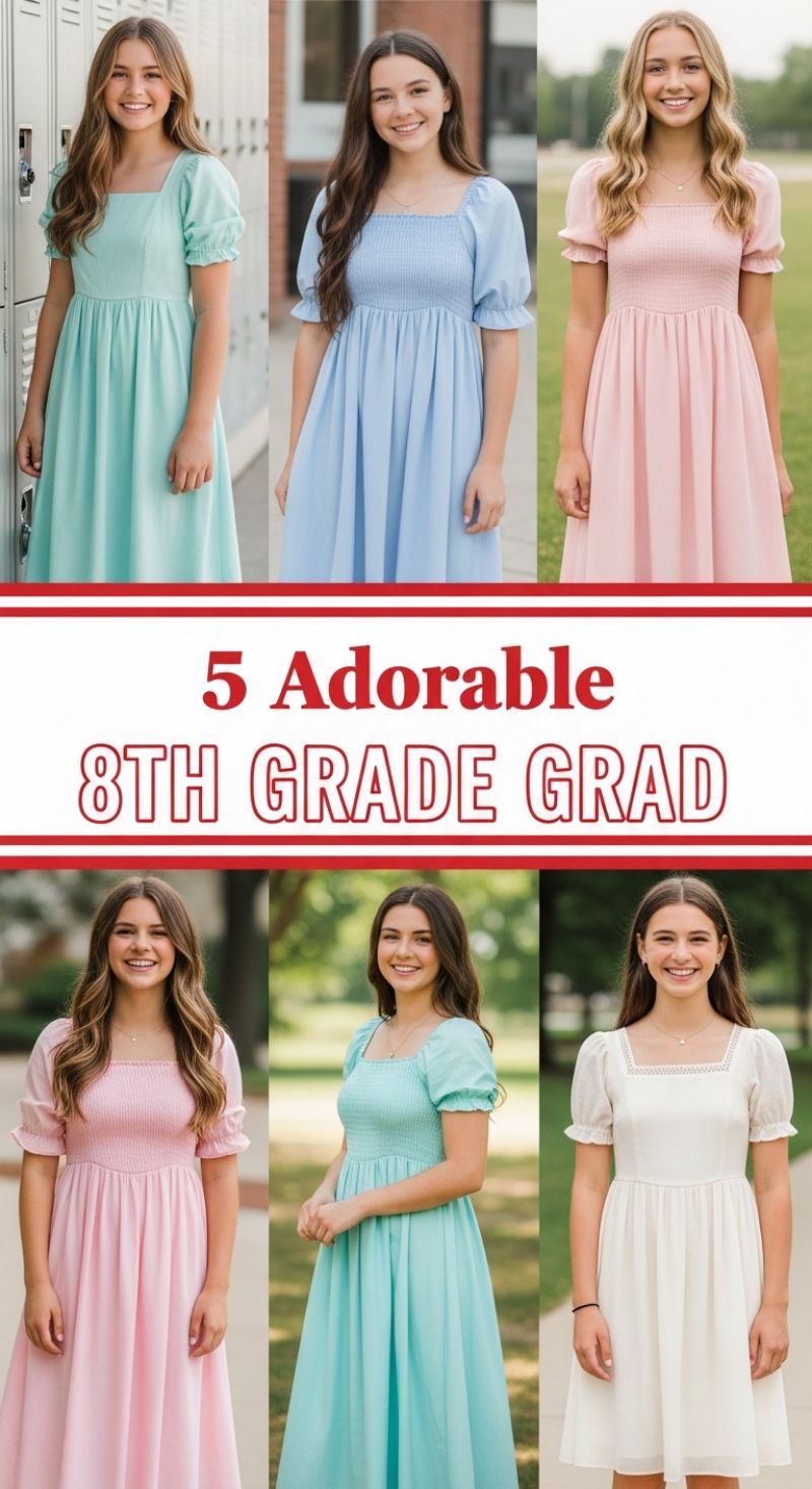 5 Adorable 8TH GRADE GRAD