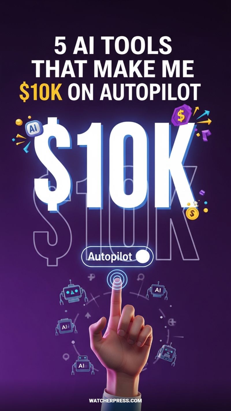 5 AI Tools That Make Me $10K on Autopilot