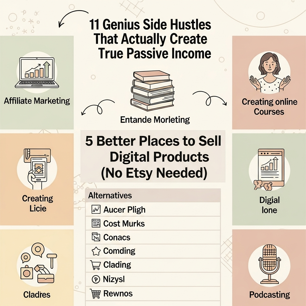 5 Better Places to Sell Digital Products (No Etsy Needed)