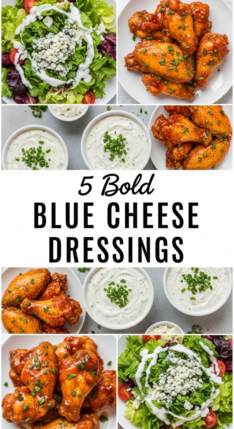 5 Bold BLUE CHEESE DRESSINGS