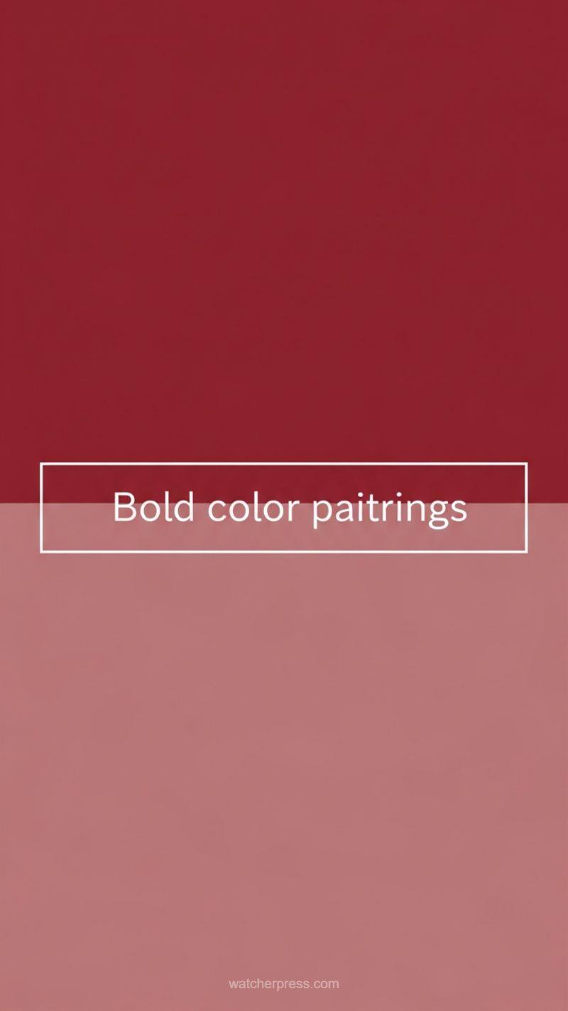 5. Bold Color Pairings (Red and Pink)