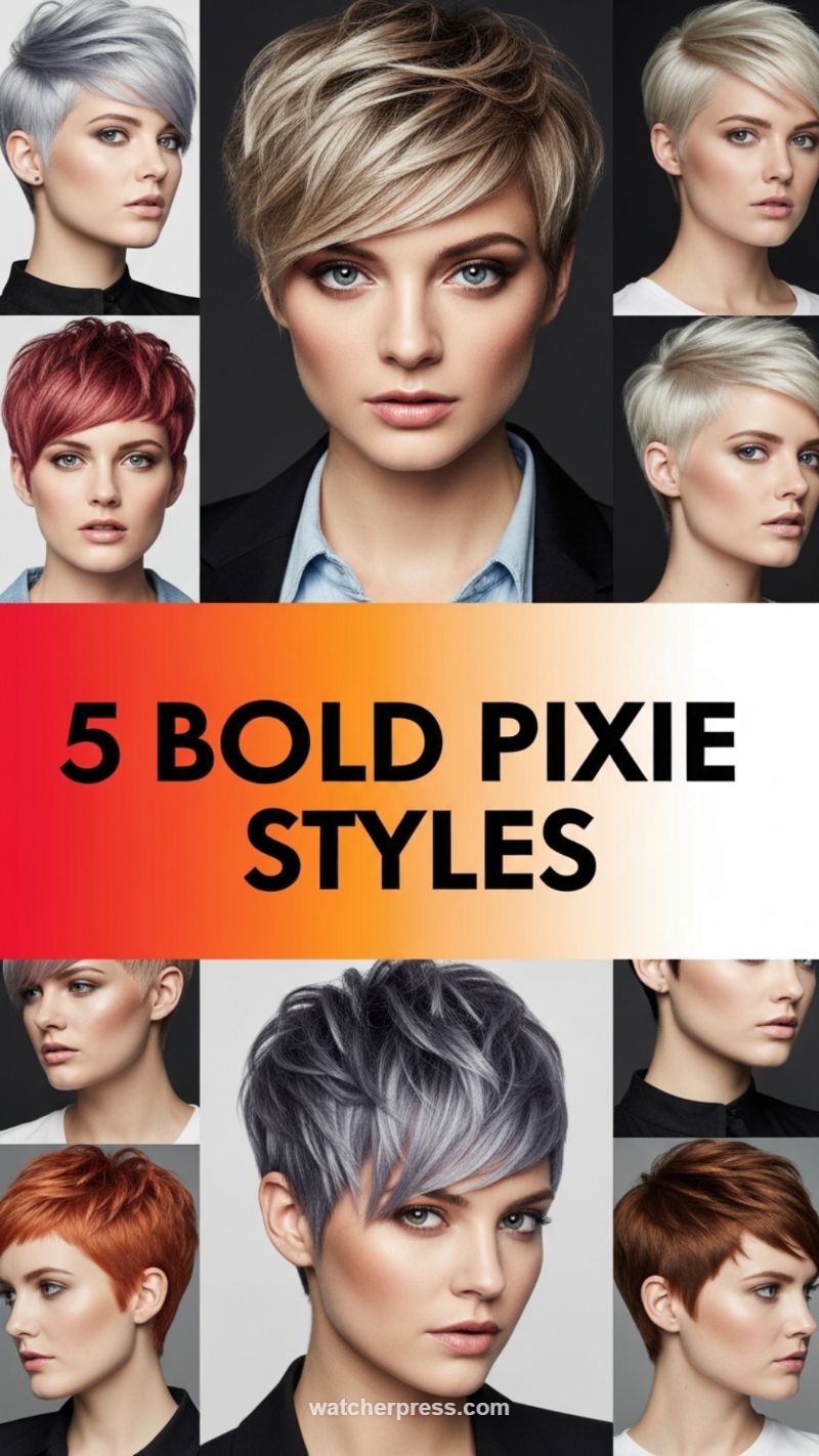 5 Bold Pixie Styles: Textured and Tapered