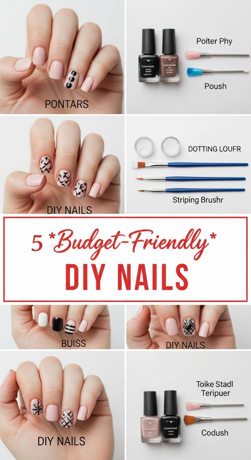 5 *Budget-Friendly* DIY NAILS