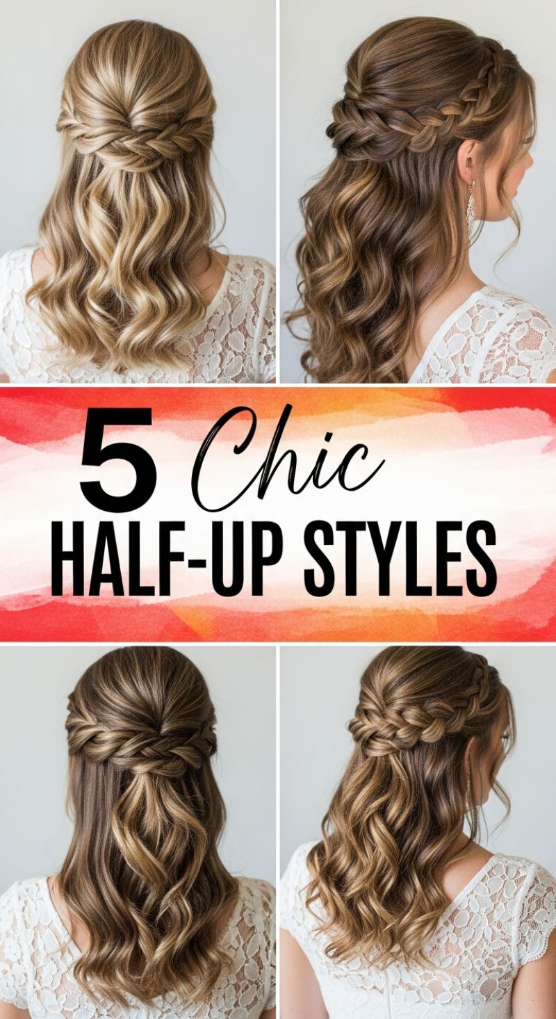 5 Chic Half-Up Styles: Elevated Braids and Twists for Prom