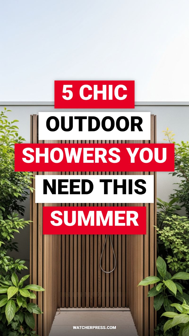 5 Chic Outdoor Showers You Need This Summer