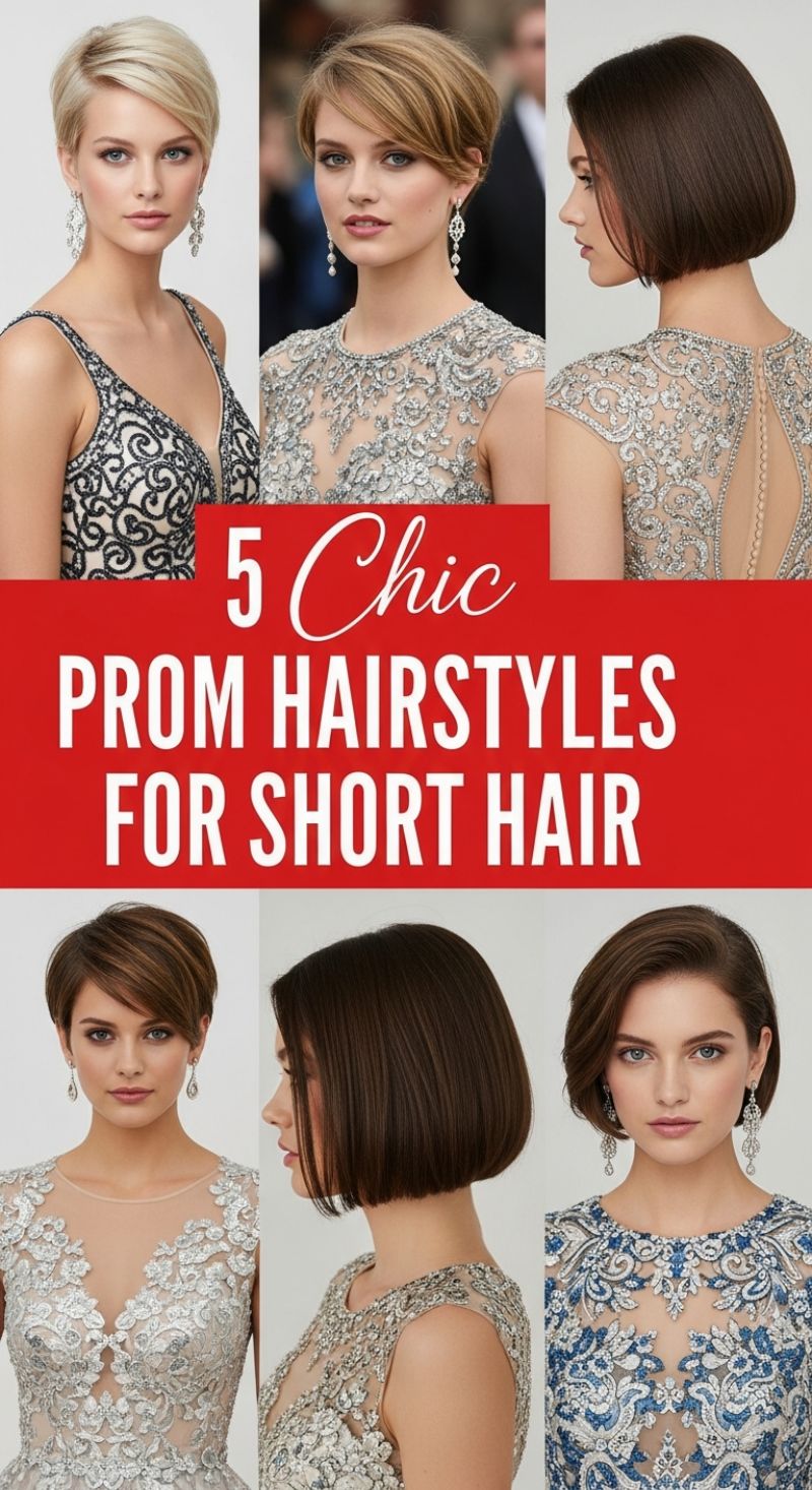 5 Chic Prom Hairstyles For Short Hair