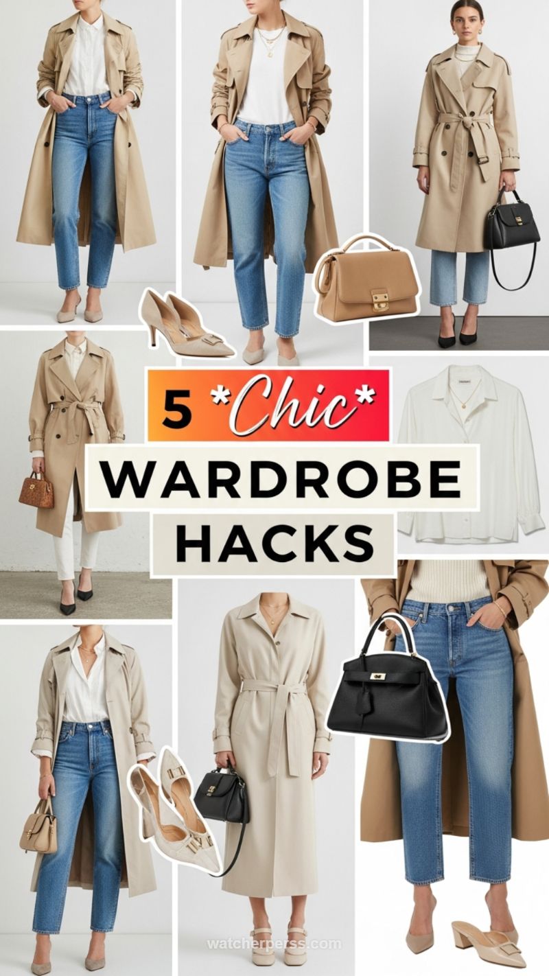 5 Chic Wardrobe Hacks: Mastering the Trench Coat