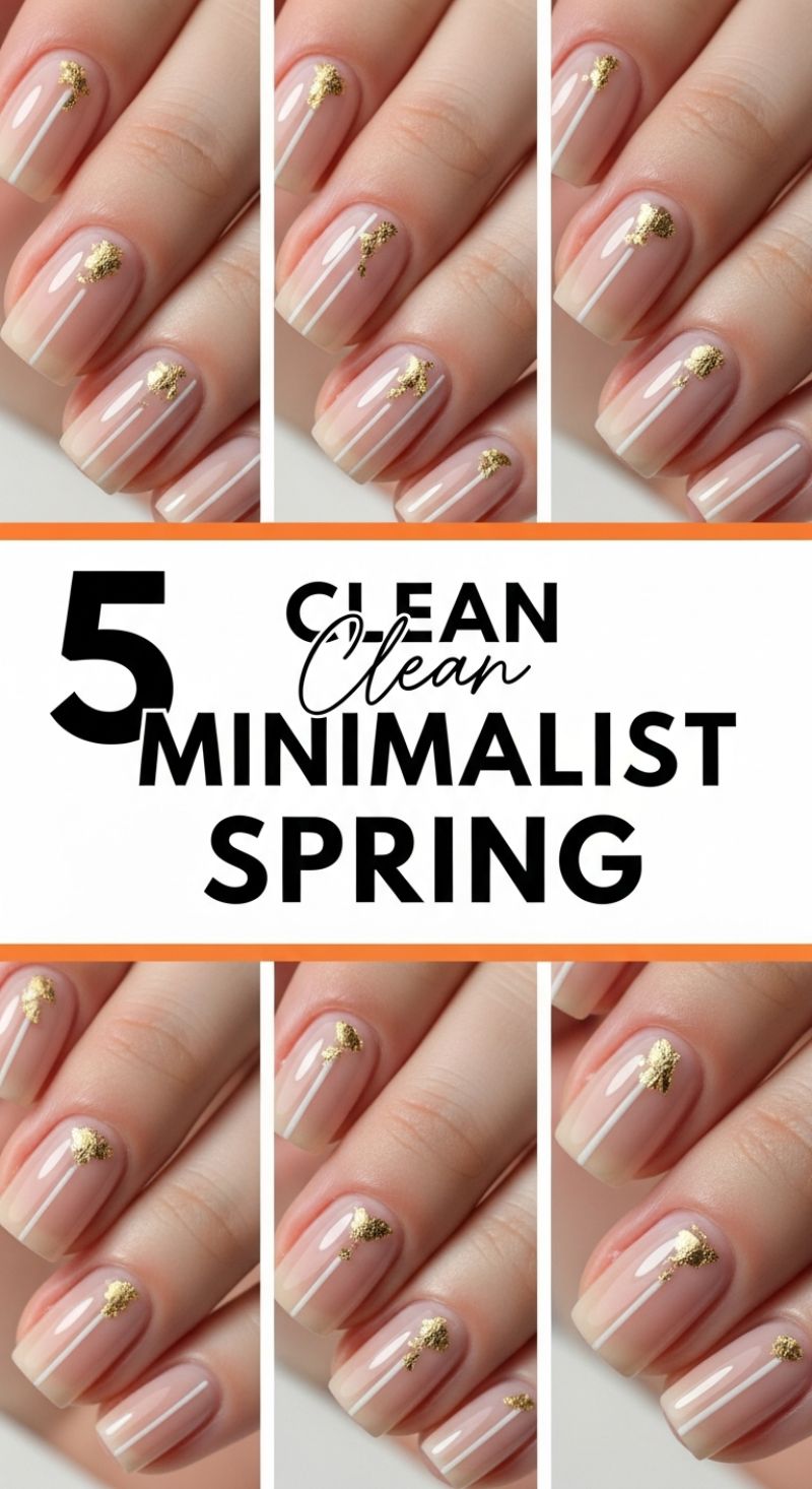 5 Clean Minimalist Spring Nail Designs