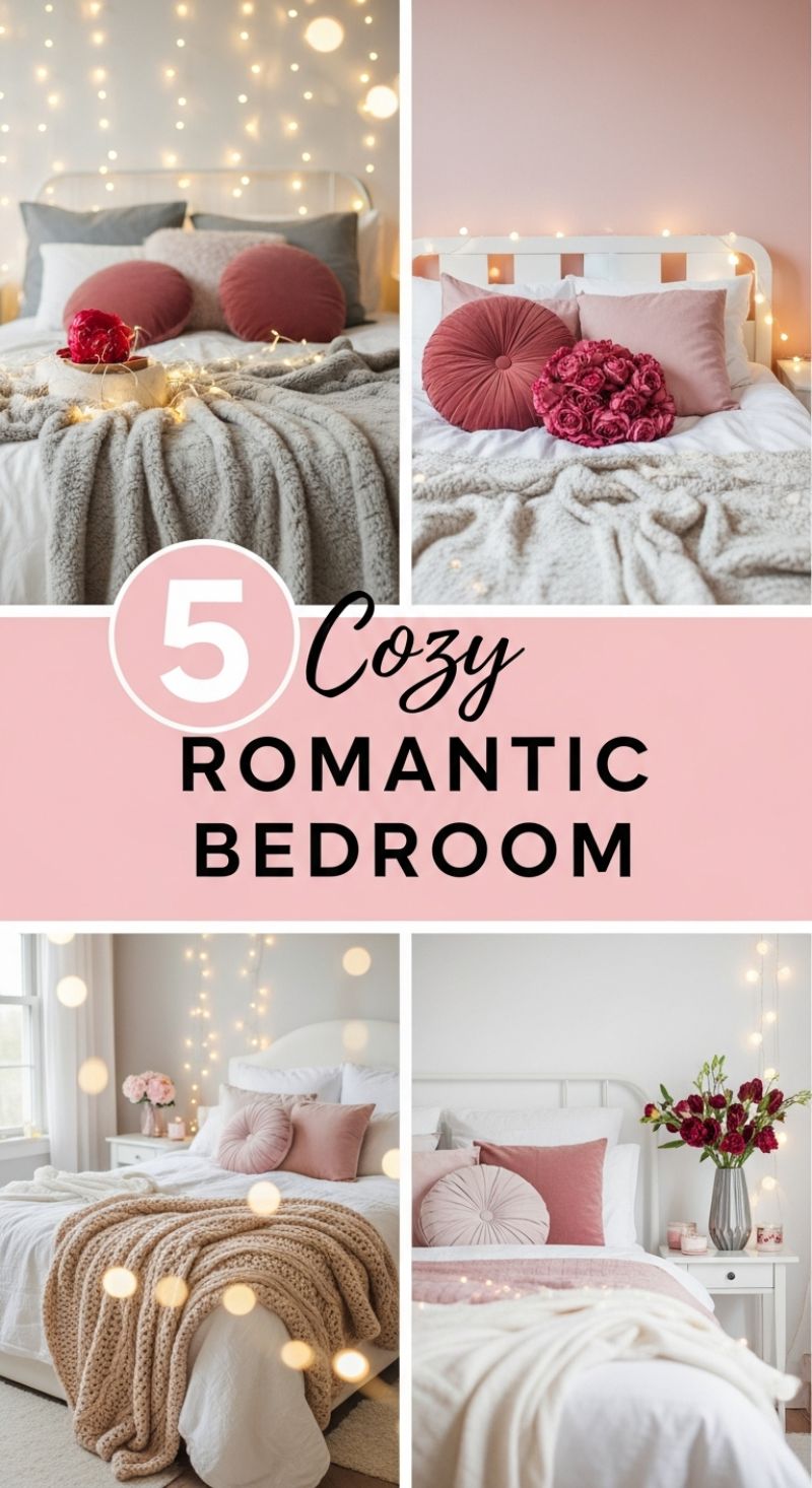 5 Cozy Romantic Bedroom Ideas for Last-Minute Valentine’s Day Decor