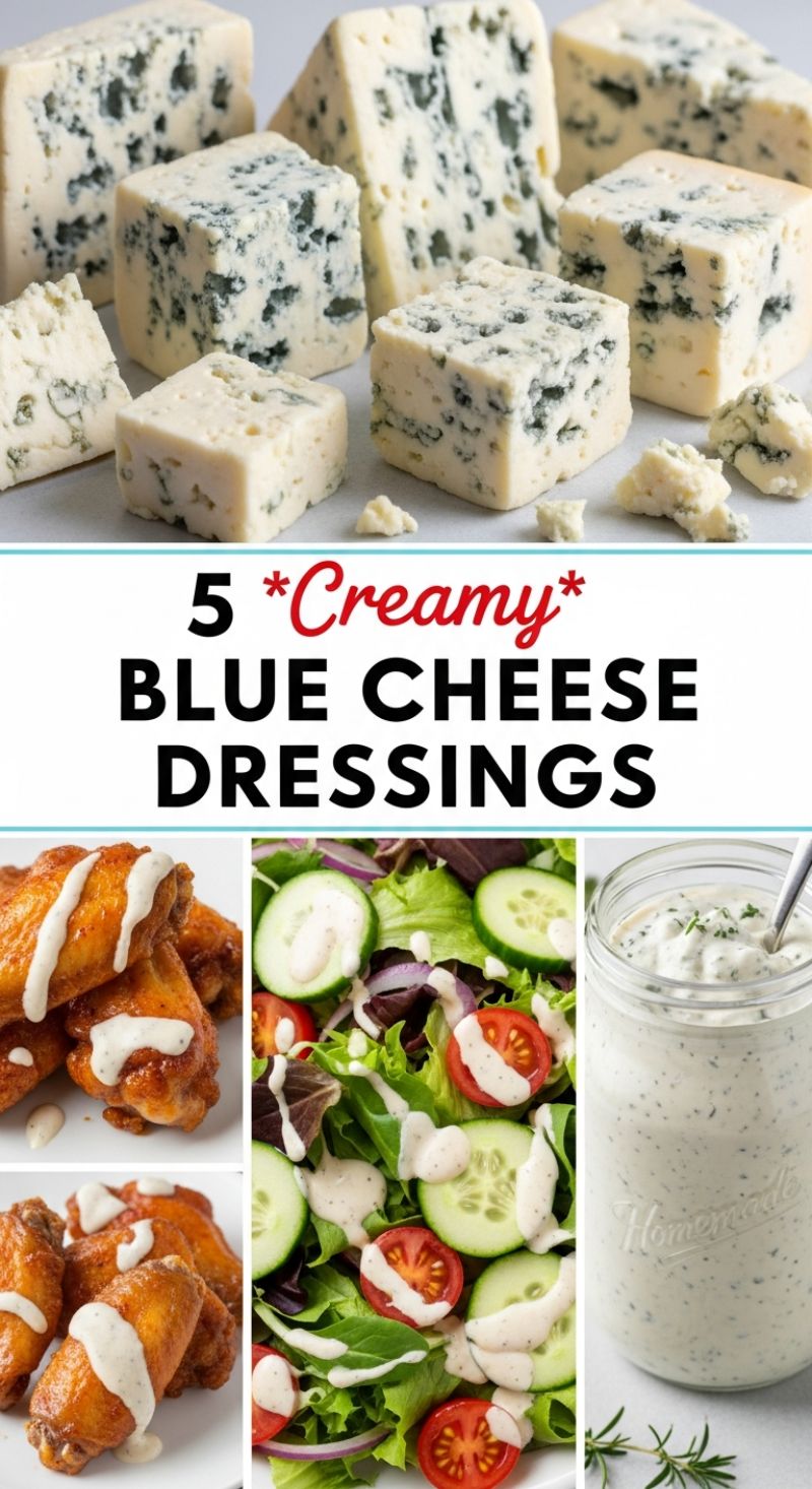 5 *Creamy* BLUE CHEESE DRESSINGS