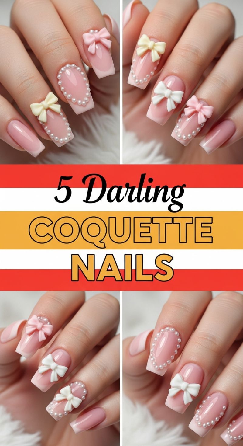 5 Darling COQUETTE NAILS