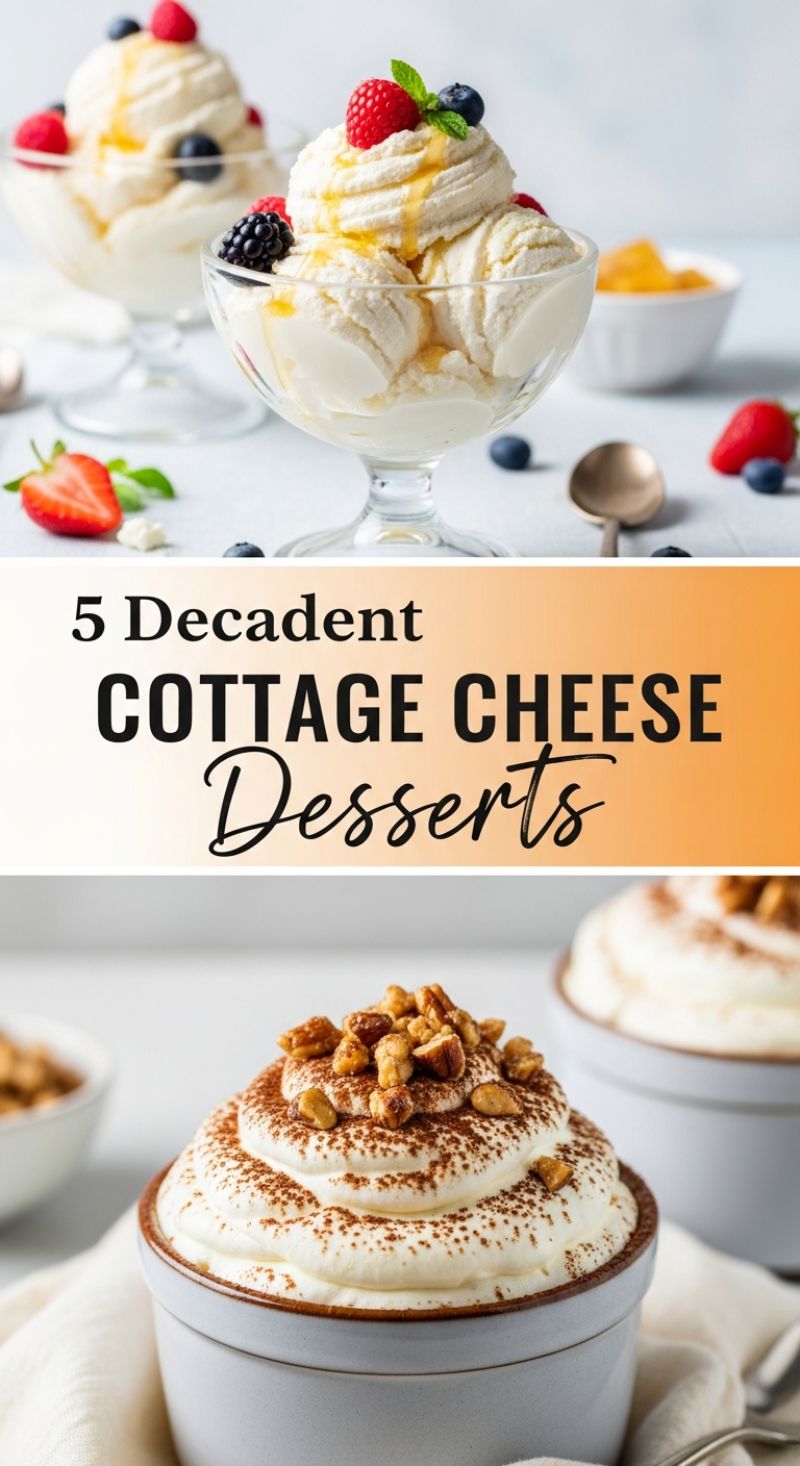 5 Decadent COTTAGE CHEESE Desserts