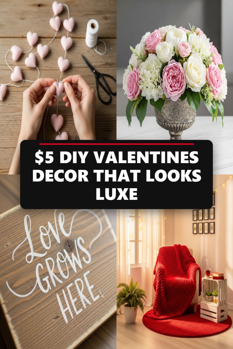 $5 DIY Valentines Decor That Looks Luxe