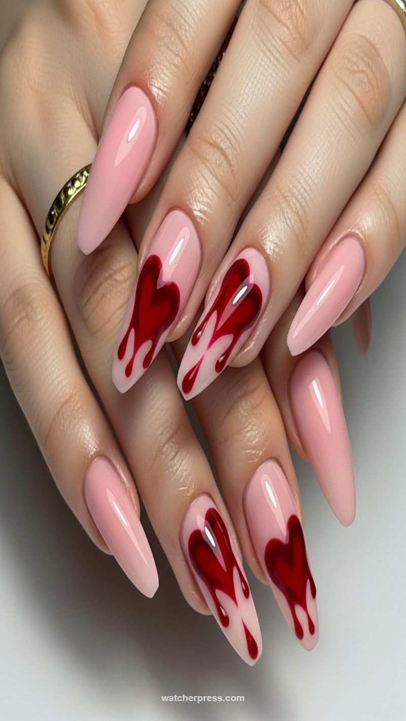 5. Dripping Blood Hearts