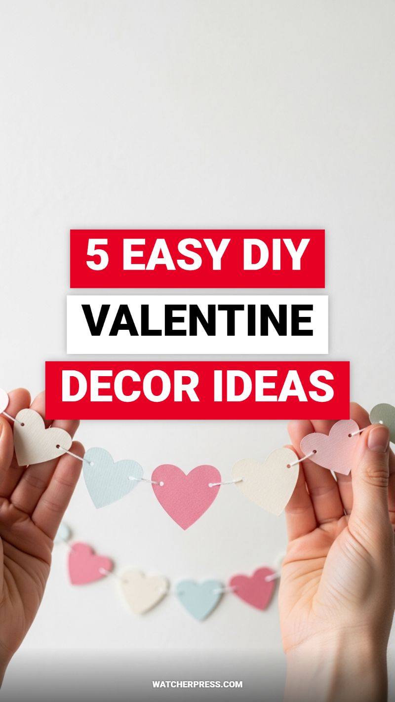 5 Easy DIY Valentine Decor Ideas