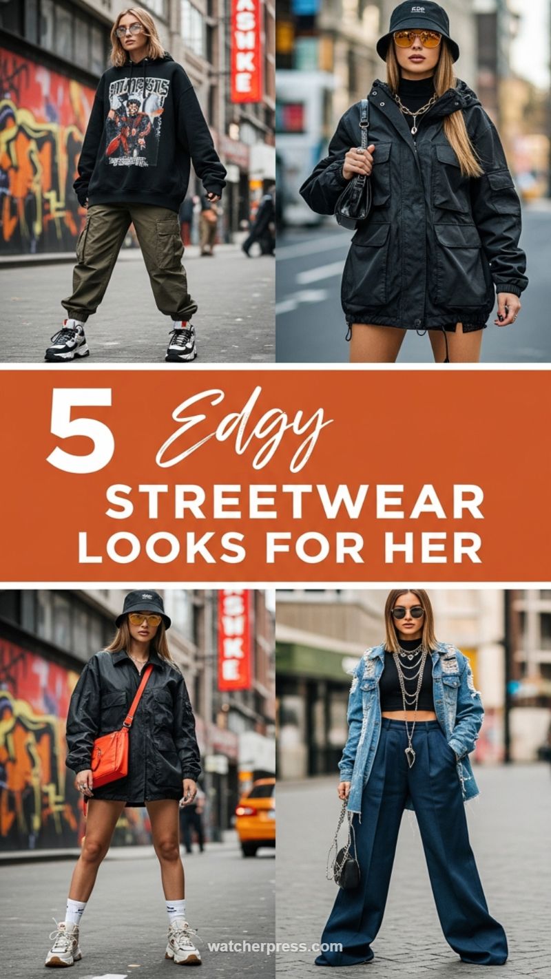 5 Edgy Streetwear Looks for Her
